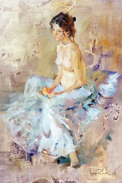 Igor Zhuk: A Nude With Orange by Igor Zhuk