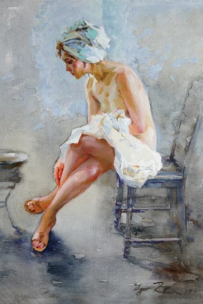 Current Day Impressionism: In The Bathroom by Igor Zhuk