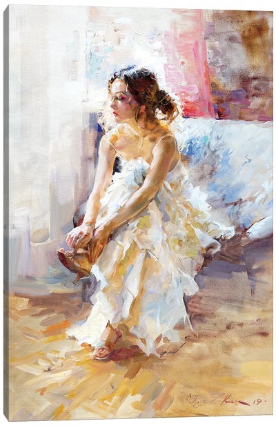 In White Canvas Art Print - Traditional Décor