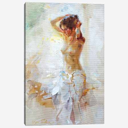 Model By The Window Canvas Print #IZH27} by Igor Zhuk Canvas Artwork
