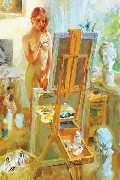 Model In Atelie by Igor Zhuk canvas print