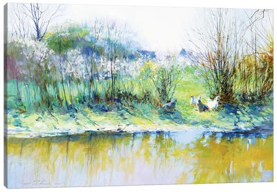 Near A River Canvas Art Print - Classic Fine Art