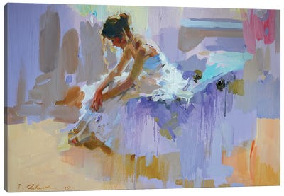 Purple Pause Canvas Art Print - Dancer Art