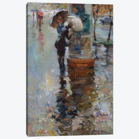 Rain In Kyiv Canvas Print #IZH35} by Igor Zhuk Canvas Print