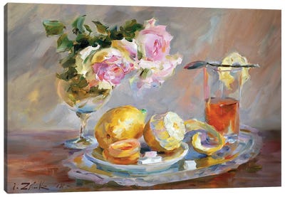 Tea With Lemon Canvas Art Print - Igor Zhuk