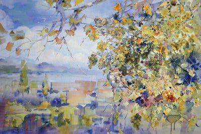 Three Sparrow by Igor Zhuk framed canvas print