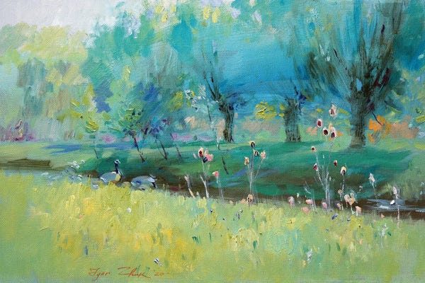 Pastel Impressionism: Wild Geese by Igor Zhuk