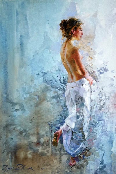 At The Window by Igor Zhuk canvas print