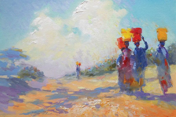 Pastel Impressionism: Coffee Picker by Igor Zhuk