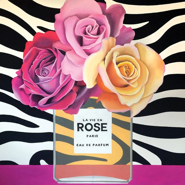 Preppy Pop Art: La Vie En Rose by Ildze Ose