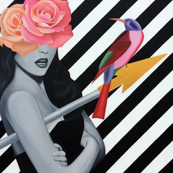 Preppy Pop Art: Amazone by Ildze Ose