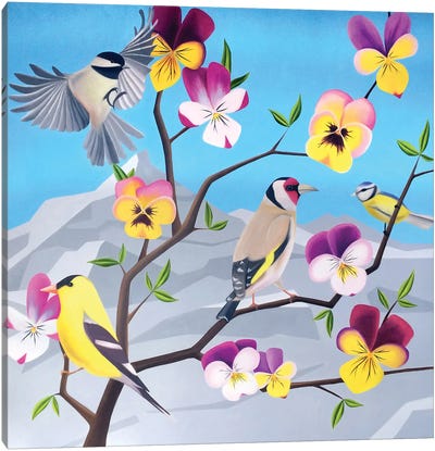 Spring Branch Canvas Art Print - Ildze Ose