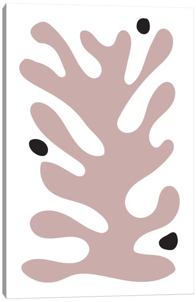 One Pink Coral IV Canvas Art Print - Scandinavian Office