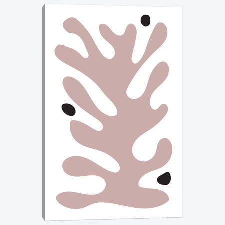One Pink Coral IV Canvas Print #IZP34} by Izabela Pichotka Canvas Print