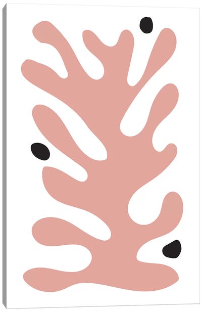 Coral Blush Canvas Art Print - All Things Matisse