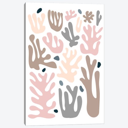 Coral In Pastel Canvas Print #IZP4} by Izabela Pichotka Canvas Art Print
