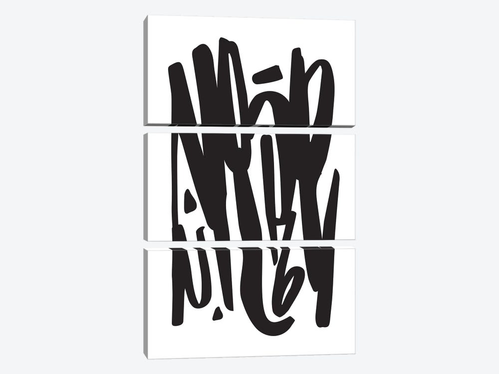 Nope Typography by Izabela Pichotka 3-piece Canvas Wall Art