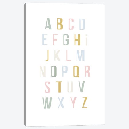 Alphabet Canvas Print #IZP61} by Izabela Pichotka Art Print