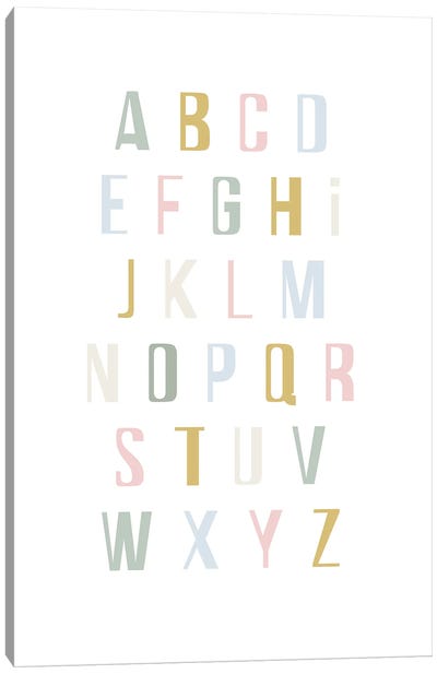 Alphabet Canvas Art Print - Izabela Pichotka