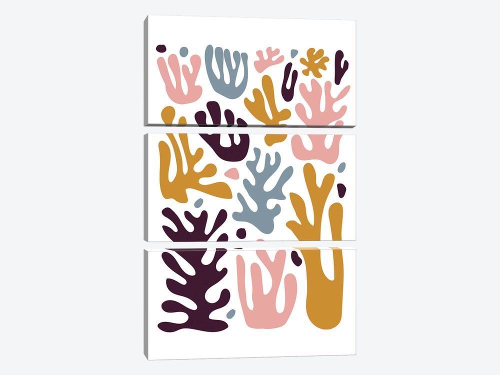 Coral Senf by Izabela Pichotka 3-piece Art Print