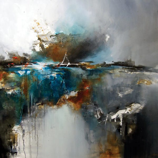 Effortless Earth Tone Abstracts: Harbour Feel by J.A Art