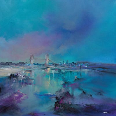 Brown - Canvas Prints: London Bridge by J.A Art