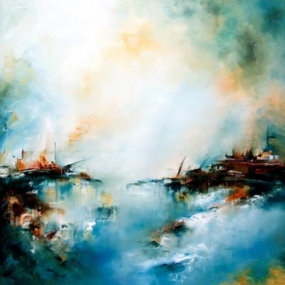 Mekong Delta by J.A Art framed canvas print