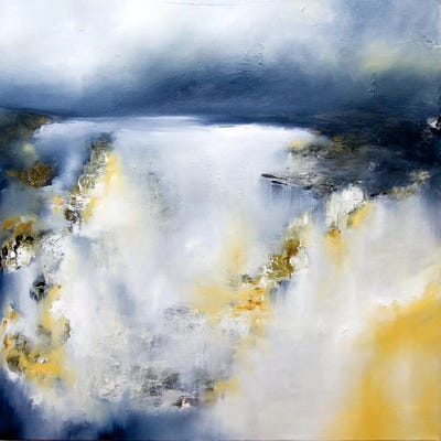 Winter's Edge by J.A Art framed canvas print