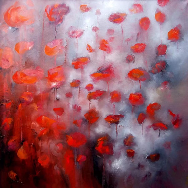 Abstract Floral & Botanical: Petals In The Wind II by J.A Art