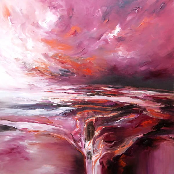 Black & Pink: Sunset Bay by J.A Art