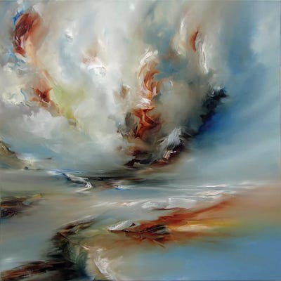 Light Twist by J.A Art framed canvas print