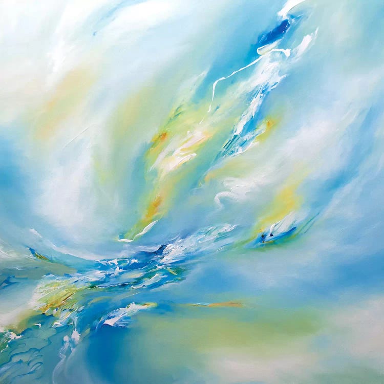 Blue Flush by J.A Art canvas print