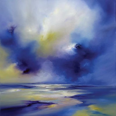 Blue Symphony II by J.A Art canvas print