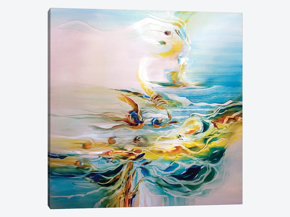 Angel Fish by J.A Art 1-piece Canvas Artwork