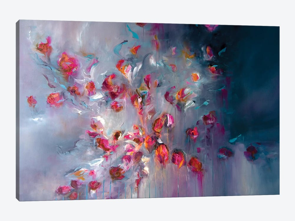 Swept Away In Petals by J.A Art 1-piece Canvas Print