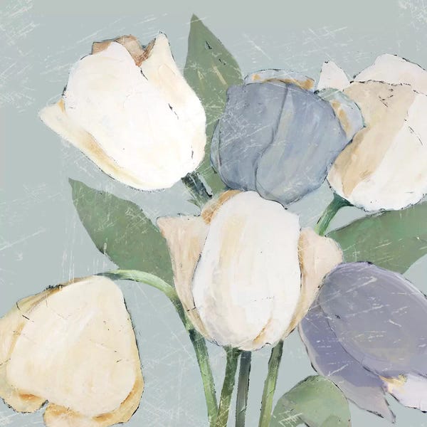 Shabby Chic Décor: French Tulips II by Jade Reynolds