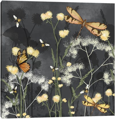 Garden Magic I Canvas Art Print - Dragonfly Art
