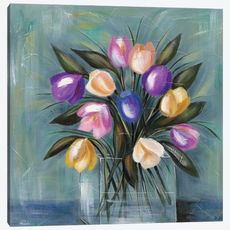 Mixed Pastel Bouquet II Canvas Print #JAD16} by Jade Reynolds Canvas Print