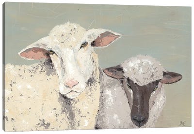 Sweet Lambs I Canvas Art Print