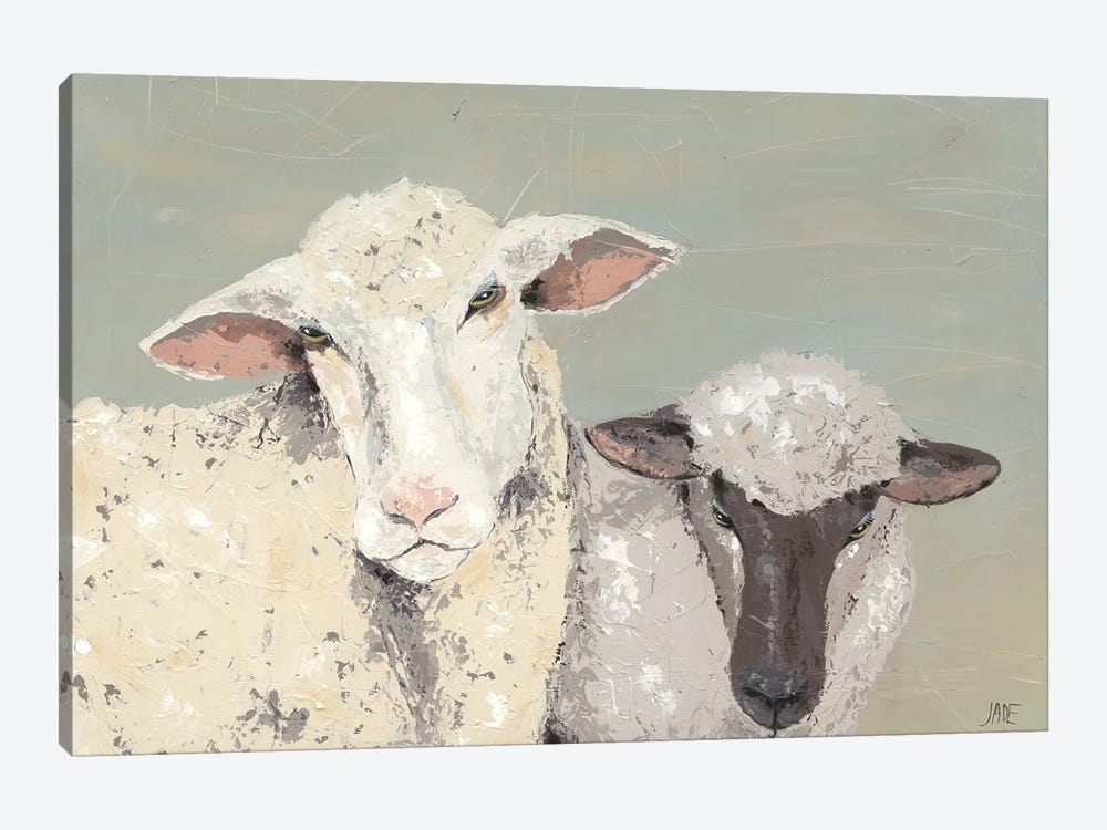 Sweet Lambs I 1-piece Canvas Art