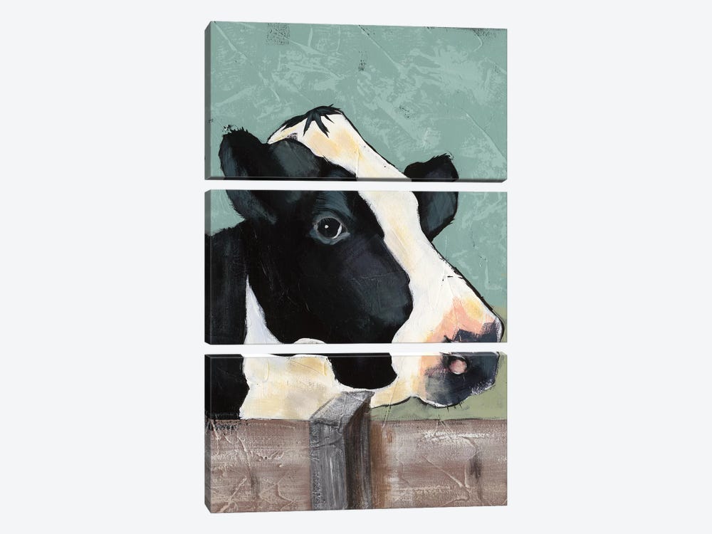 Holstein Cow I by Jade Reynolds 3-piece Canvas Artwork