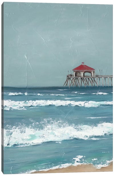 Fishing Pier Diptych I Canvas Art Print - Dock & Pier Art