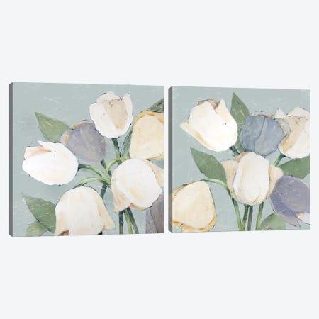 French Tulips Diptych Canvas Print Set #JAD2HSET001} by Jade Reynolds Art Print