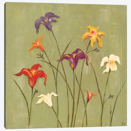 Jeweled Lilies II Canvas Print #JAD32} by Jade Reynolds Canvas Art