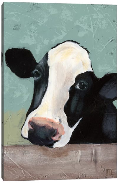 Holstein Cow III Canvas Art Print - Farmhouse Kitchen Art