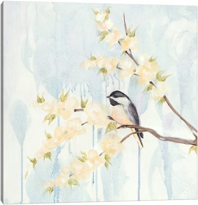 Spring Chickadees I Canvas Art Print