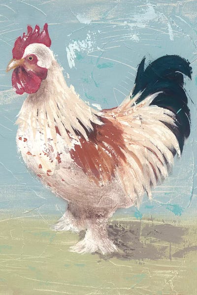 Modern Farmhouse Décor: Farm Life-Chickens II by Jade Reynolds
