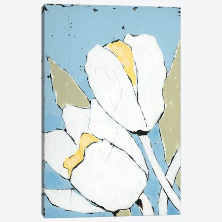 White Tulip Triptych I Canvas Print #JAD89} by Jade Reynolds Canvas Art Print