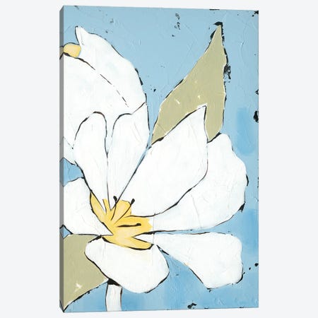 White Tulip Triptych III Canvas Print #JAD91} by Jade Reynolds Canvas Artwork