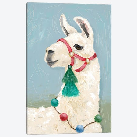 Painted Llama I Canvas Print #JAD98} by Jade Reynolds Canvas Wall Art